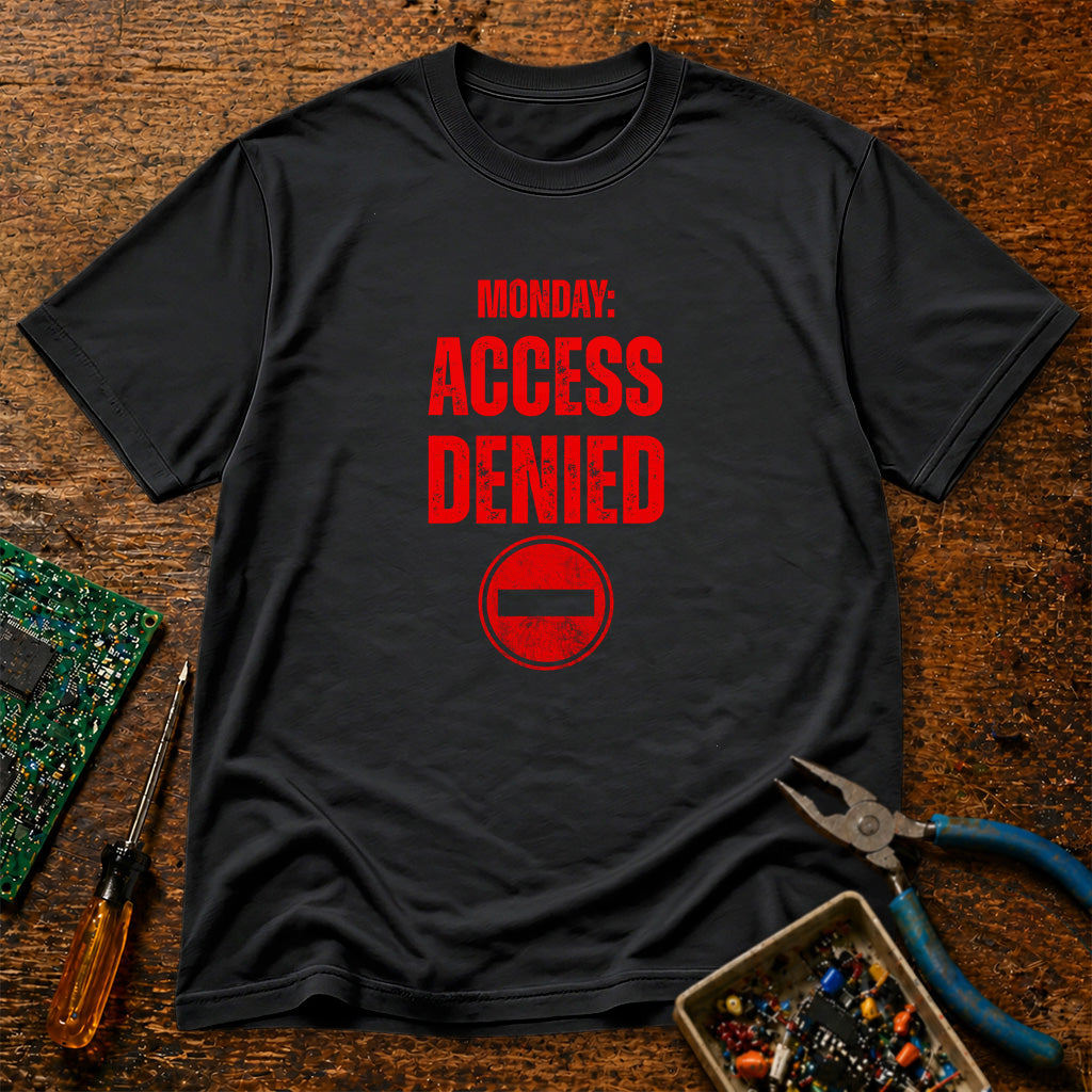 Monday - Access Denied Retro Tech T-Shirt