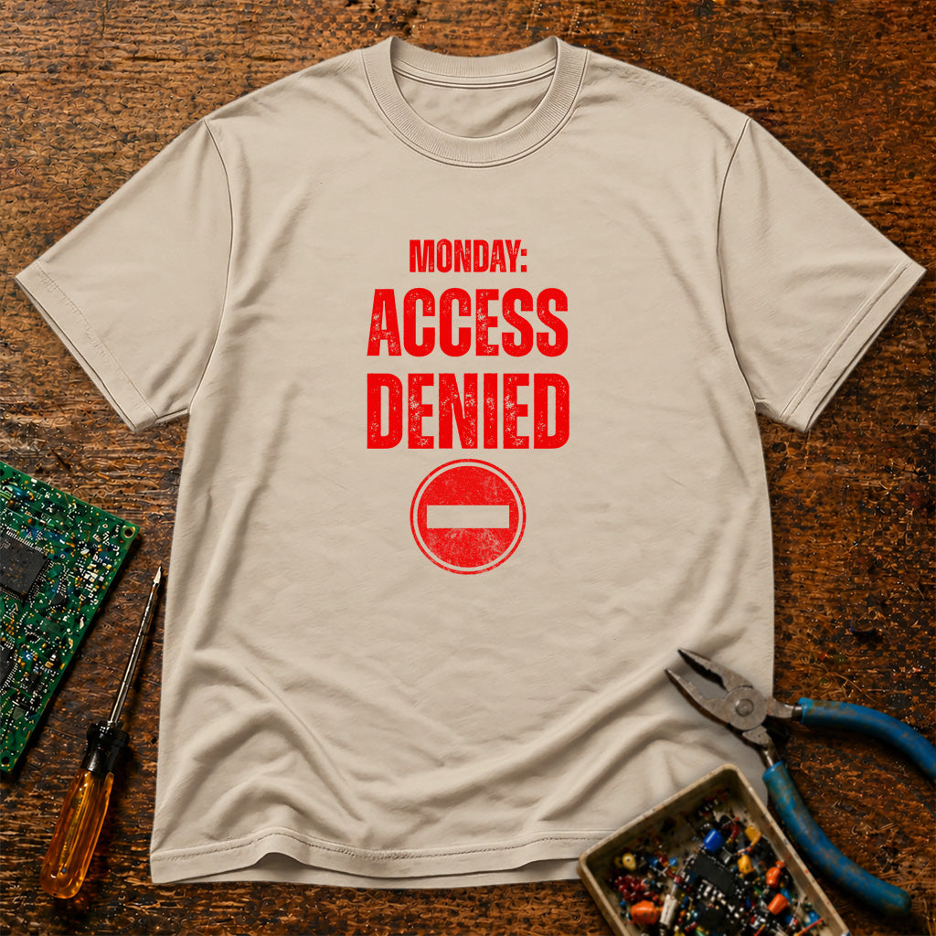 Monday - Access Denied Retro Tech T-Shirt
