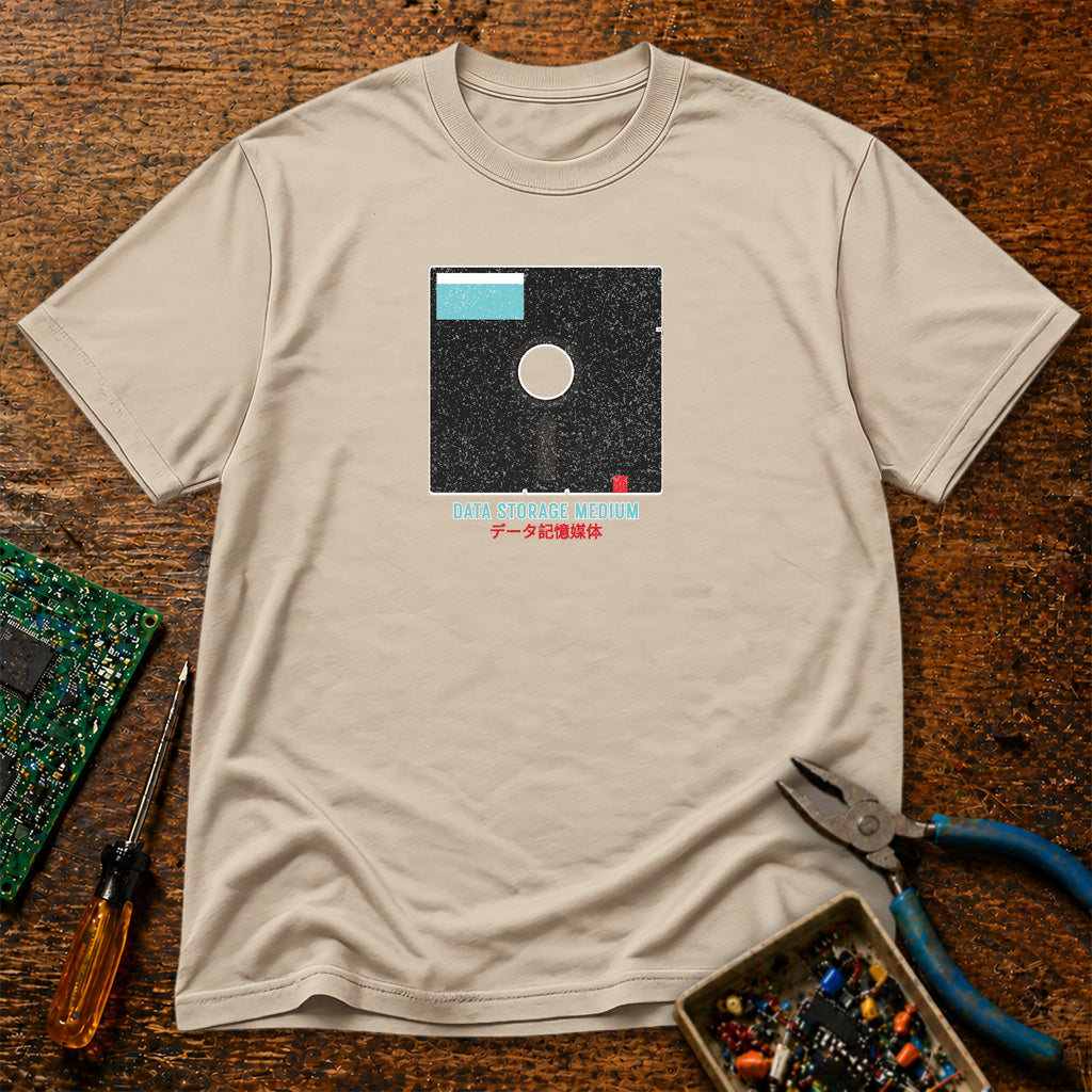 Data Storage Medium Retro Tech T-Shirt