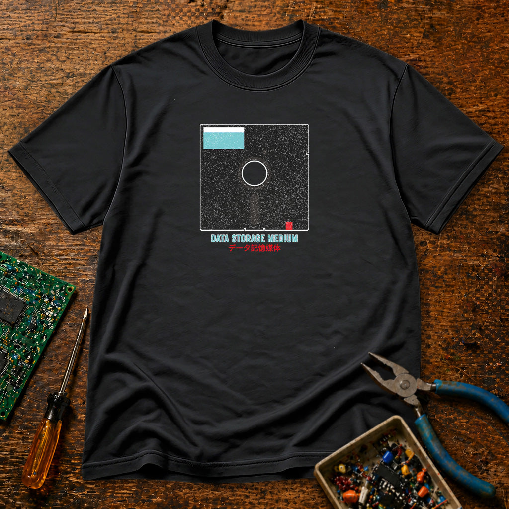 Data Storage Medium Retro Tech T-Shirt