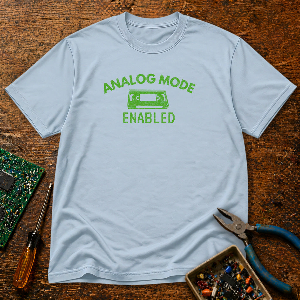 Analog Mode Enabled - VHS Tape - Retro Tech T-Shirt
