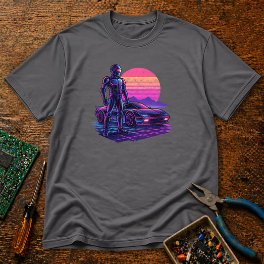 Robo-Car Synthwave Retro Tech T-Shirt