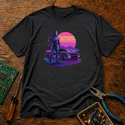 Robo-Car Synthwave Retro Tech T-Shirt