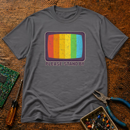 TV Bars Please Stand By Retro Tech T-Shirt