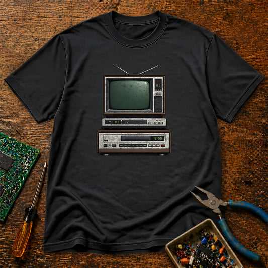 TV Stack Retro Tech T-Shirt