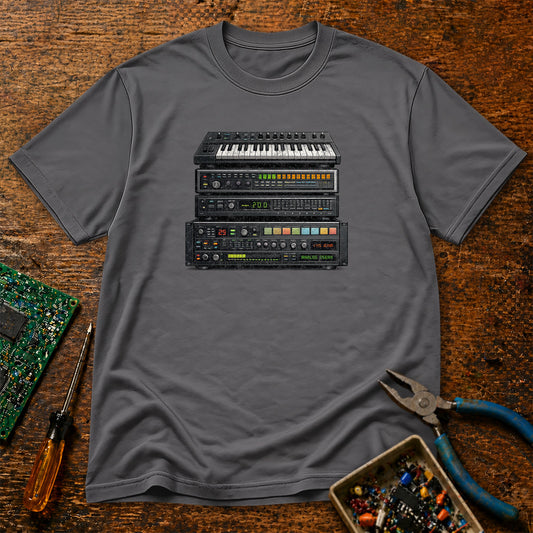 Synth Stack Retro Tech T-Shirt