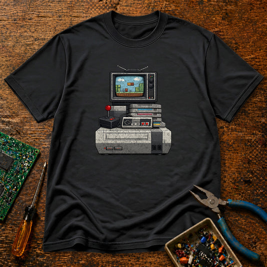Gaming Stack Retro Tech T-Shirt