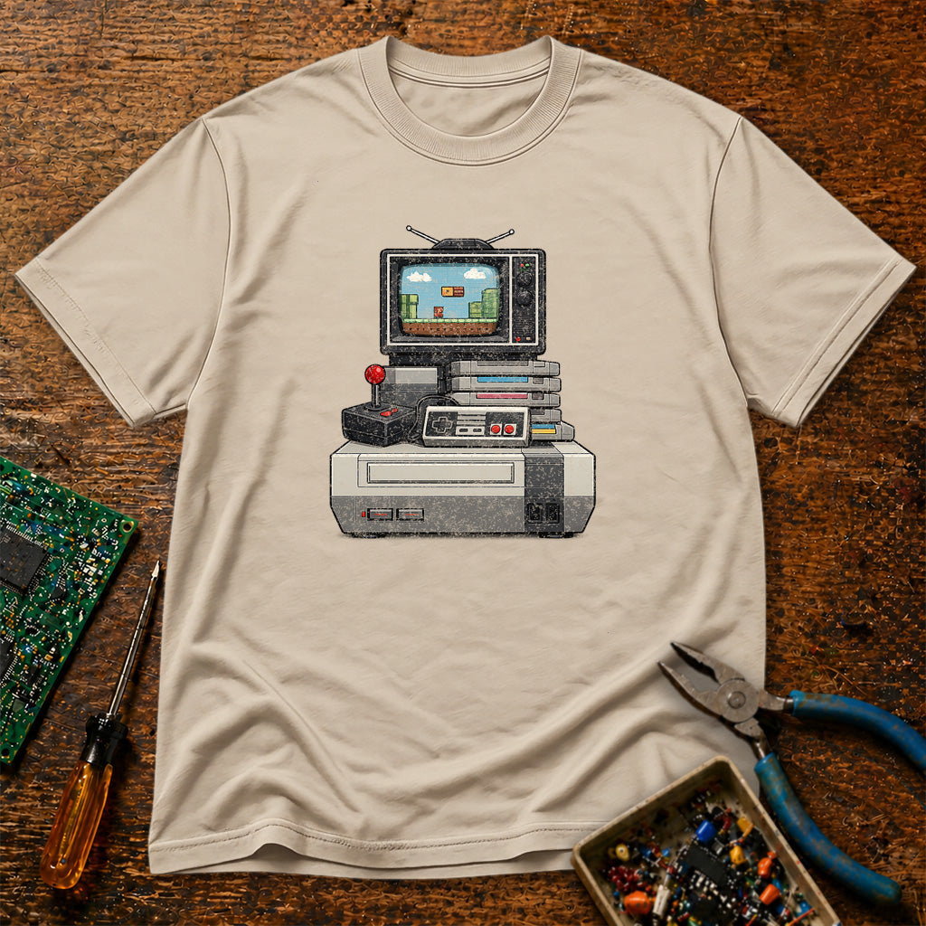 Gaming Stack Retro Tech T-Shirt