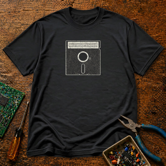 5-25 Inch Floppy Disk Retro Tech T-Shirt