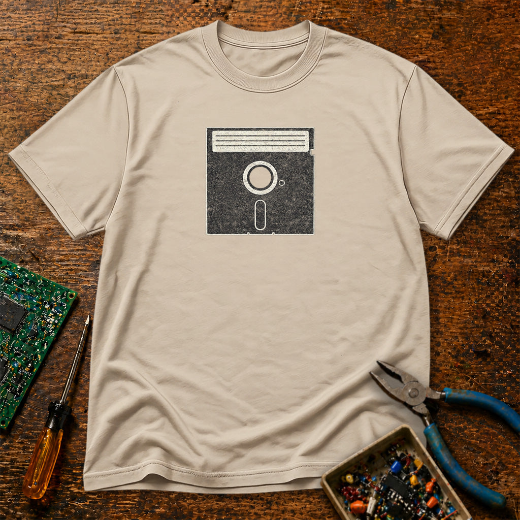 5-25 Inch Floppy Disk Retro Tech T-Shirt