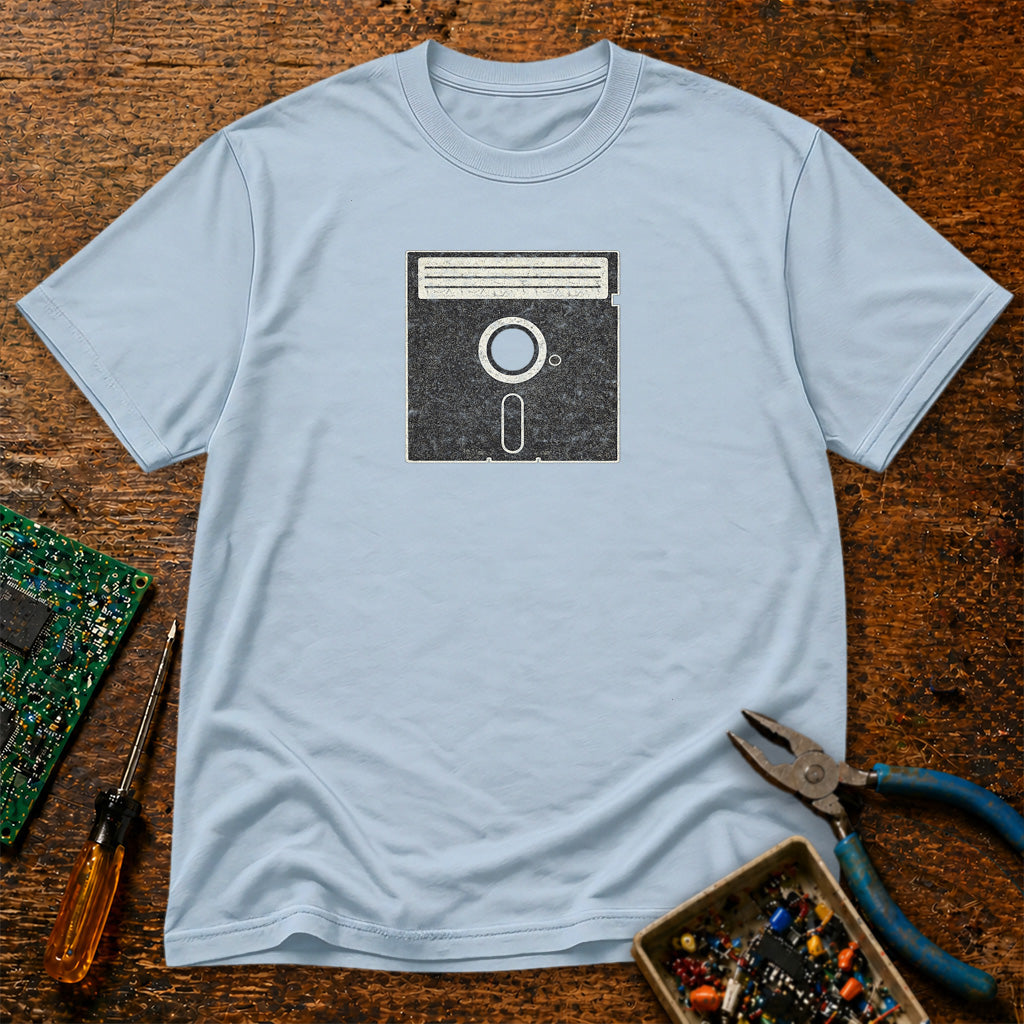 5-25 Inch Floppy Disk Retro Tech T-Shirt