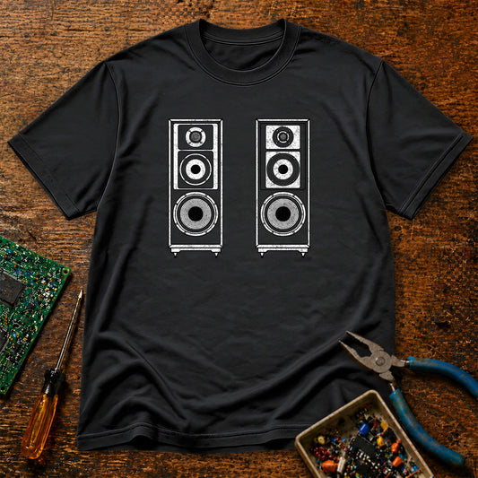Stereo Speakers Retro Audio T-Shirt