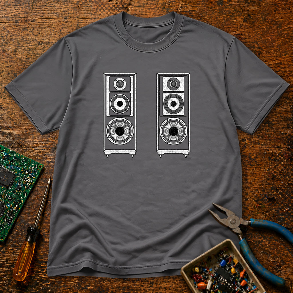 Stereo Speakers Retro Audio T-Shirt