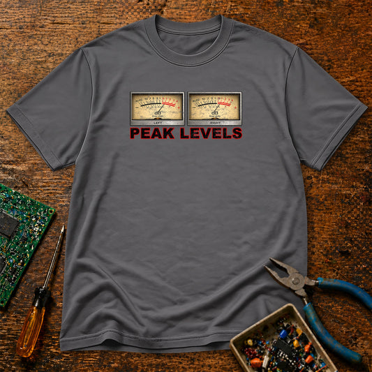Peak Level Meters Retro Audio T-Shirt