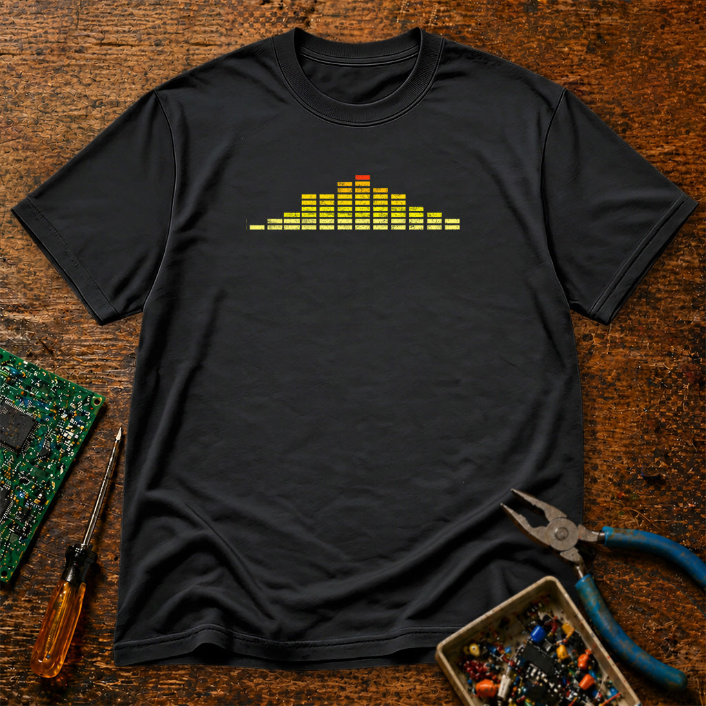 Audio EQ Mixed Colors Retro T-Shirt
