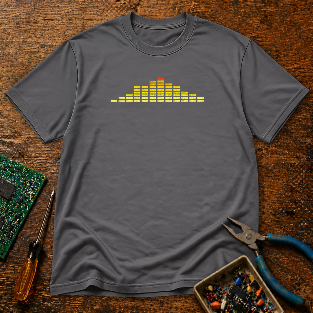 Audio EQ Mixed Colors Retro T-Shirt