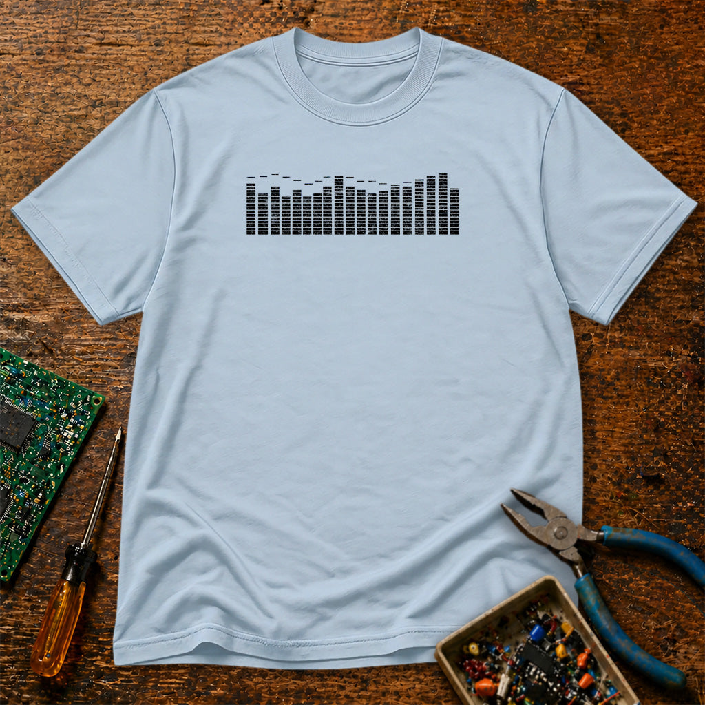 Audio EQ Black Retro T-Shirt
