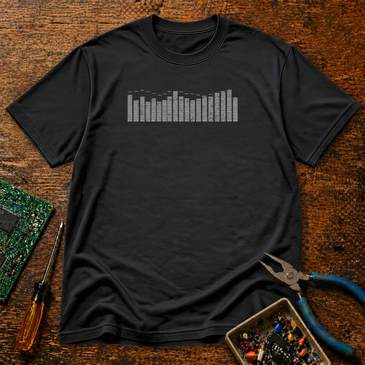 Audio EQ Black Retro T-Shirt