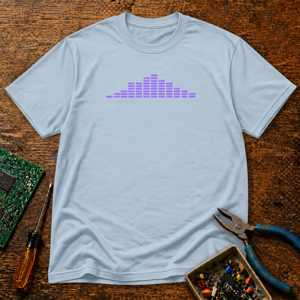Audio EQ Purple Retro T-Shirt