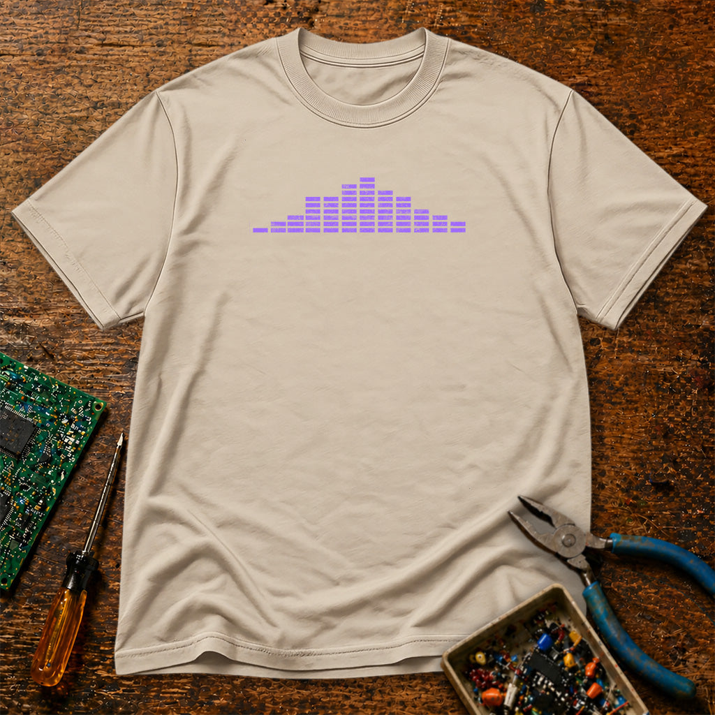 Audio EQ Purple Retro T-Shirt