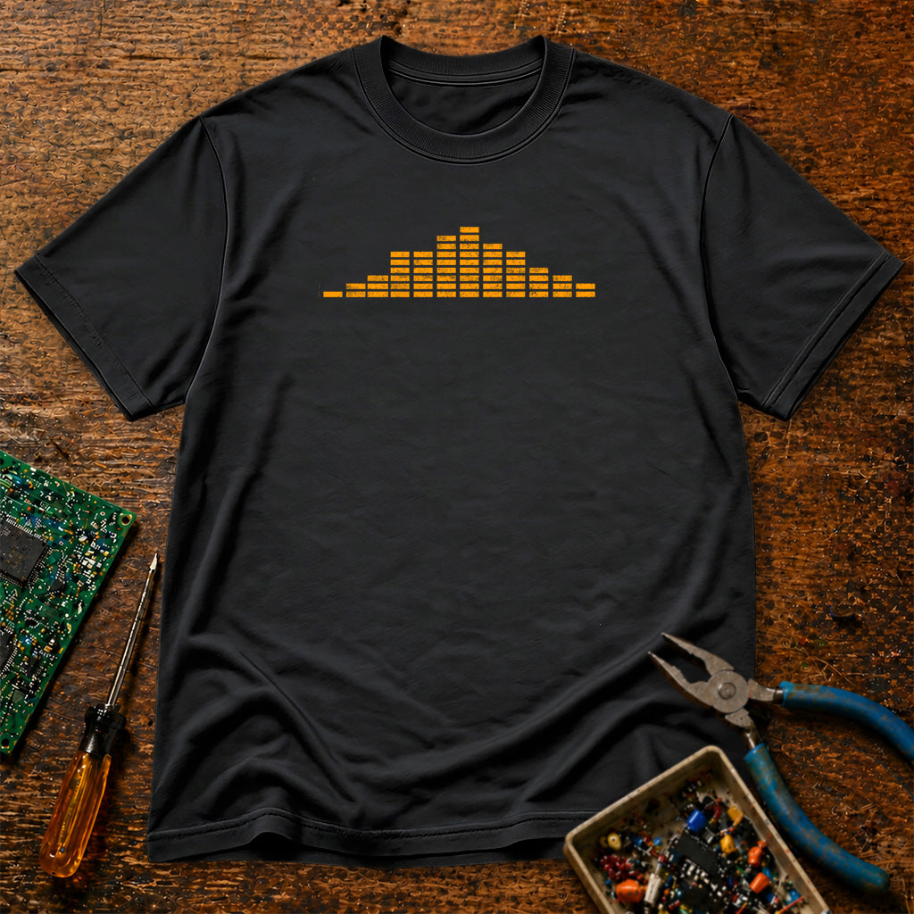 Audio EQ Orange Retro T-Shirt