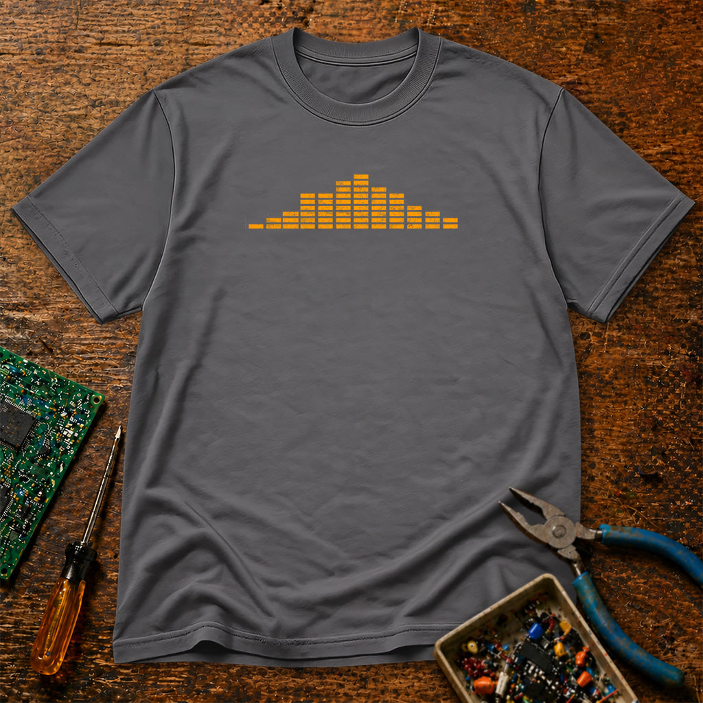 Audio EQ Orange Retro T-Shirt