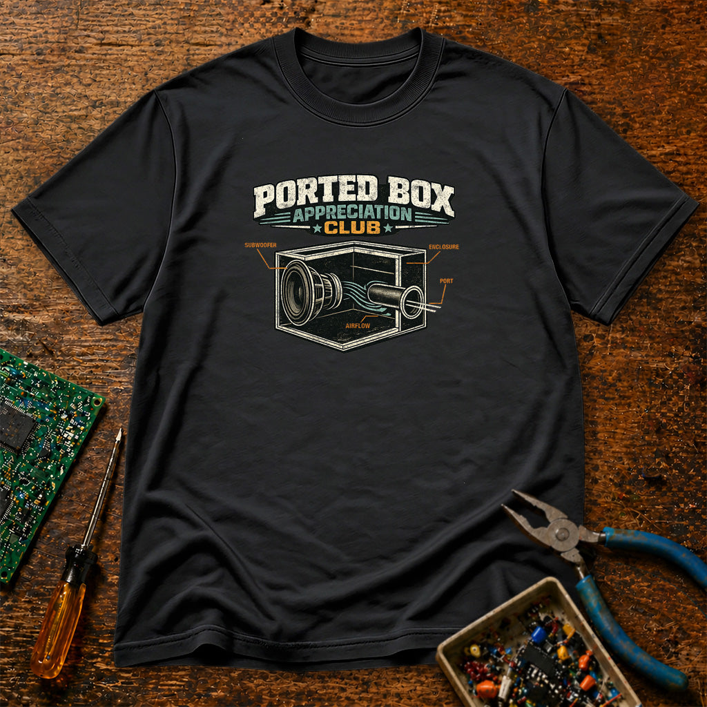 Ported Box Appreciation Club Retro Audio T-Shirt