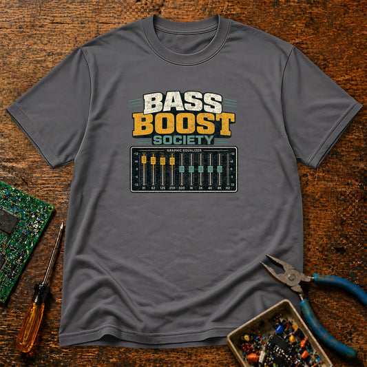 Bass Boost Society Retro Audio T-Shirt
