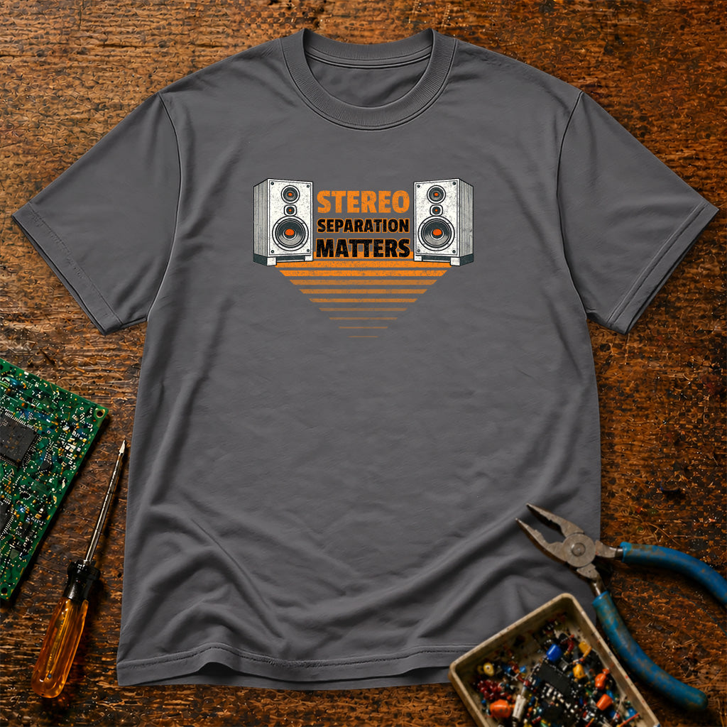 Stereo Separation Matters Retro Audio T-Shirt