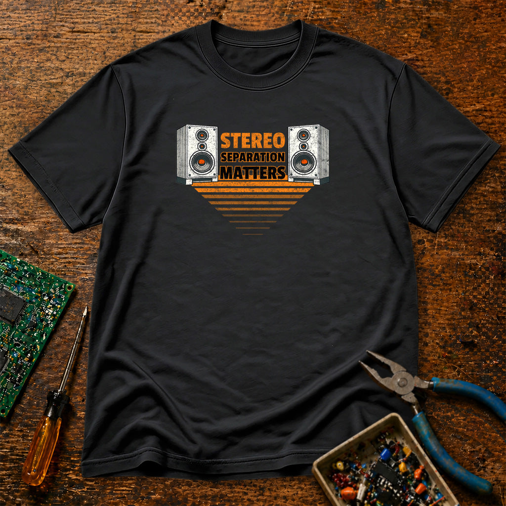 Stereo Separation Matters Retro Audio T-Shirt