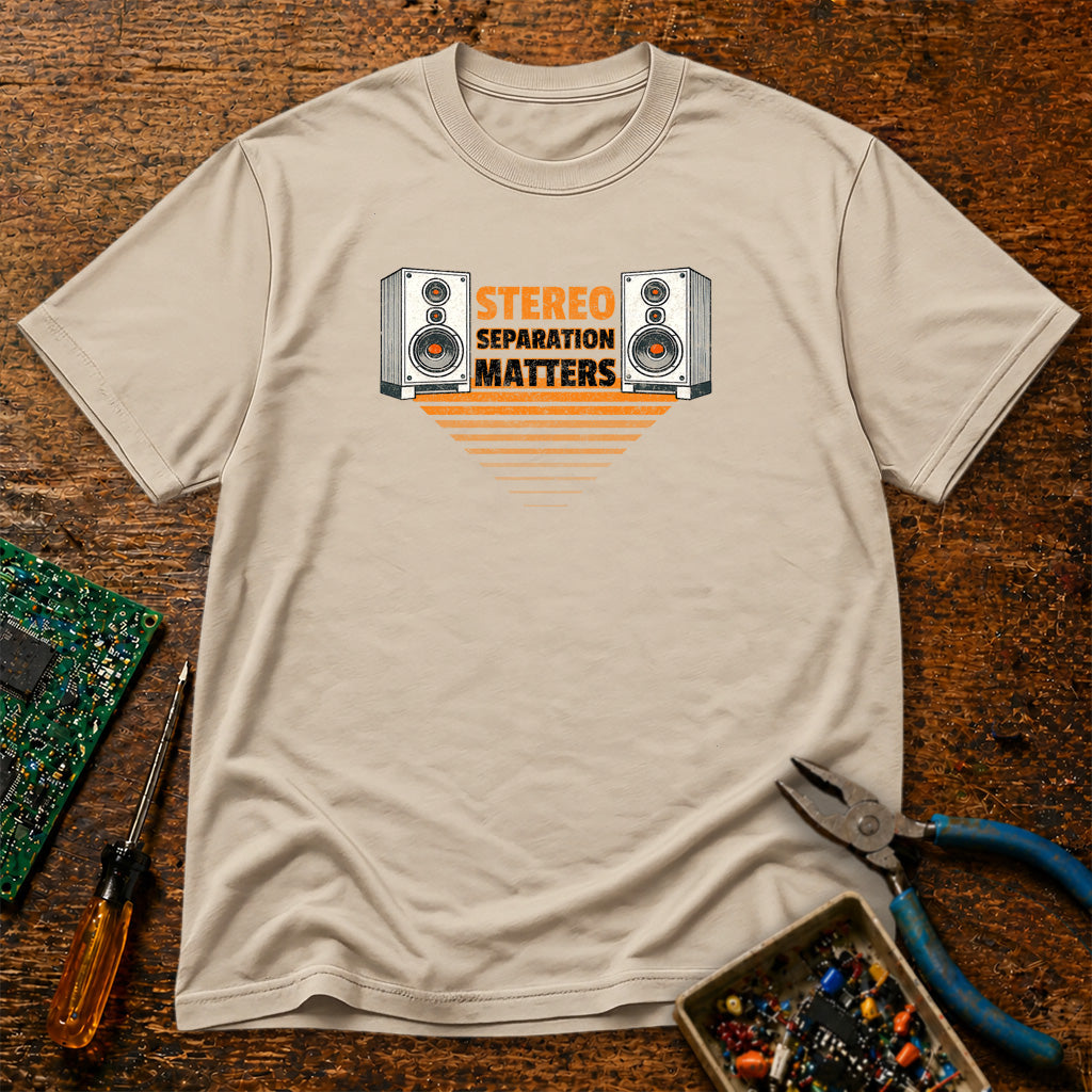 Stereo Separation Matters Retro Audio T-Shirt