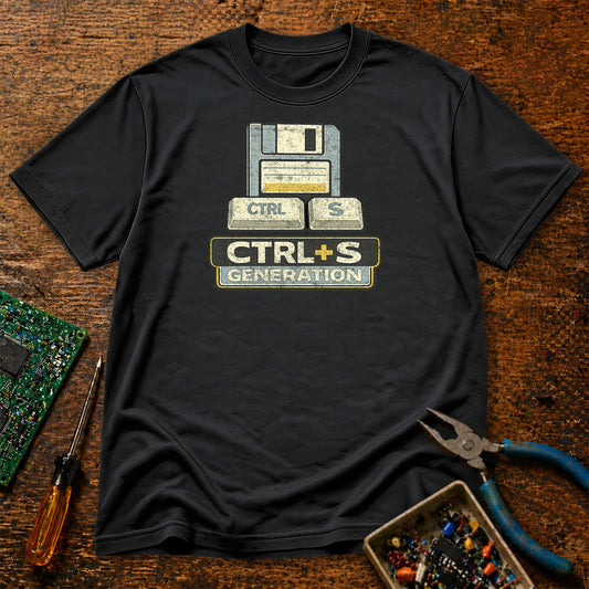 CTRL+S Generation Retro Tech T-Shirt